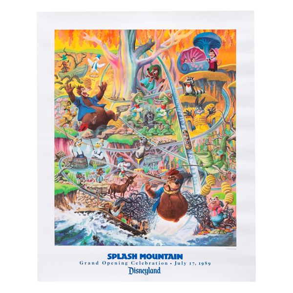A Splash Mountain Grand Opening Charles Boyer Poster.