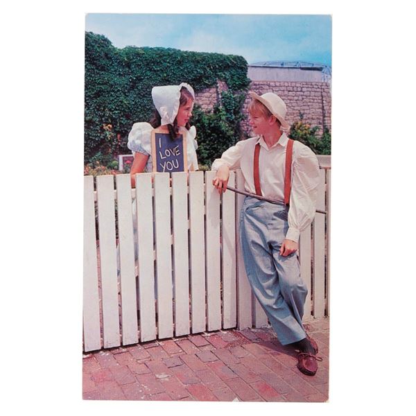 A Rare Disneyland’s Tom Sawyer Postcard.