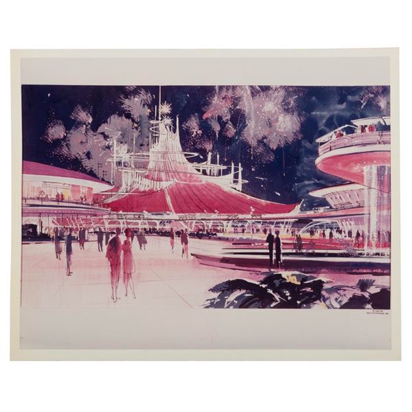A Space Mountain Concept Art Photo.