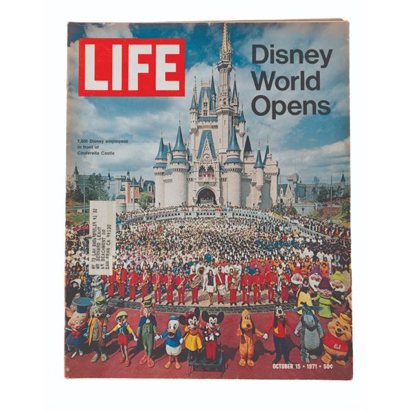 A "Life" Magazine: Disney World Opens Issue.