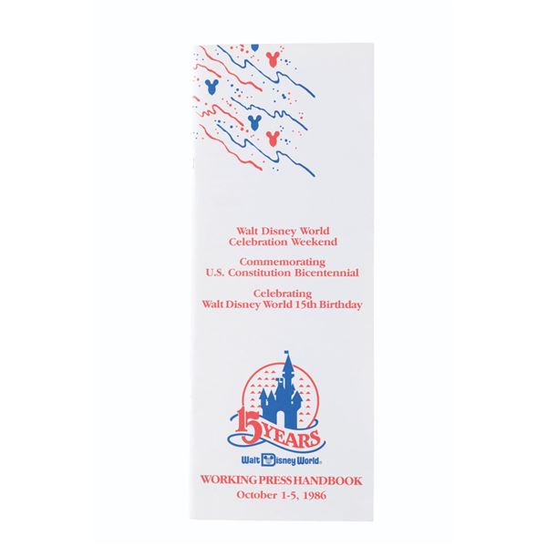 A 1986 Walt Disney World Working Press Handbook.