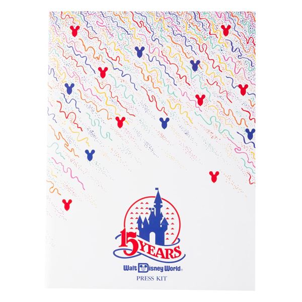 A Walt Disney World 15th Anniversary Press Kit.