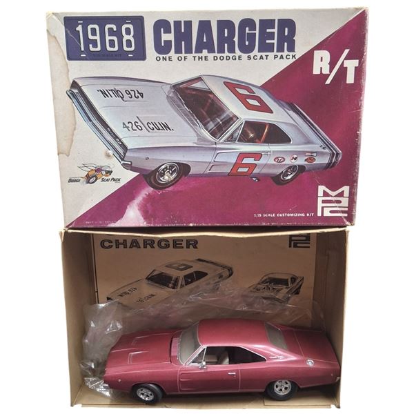 Vintage model kit of 1968 Dodge Charger R/T 1:25 scale by MPC