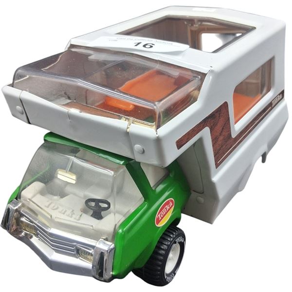 Vintage pressed steel 1970s Tonka Camper 10.5" long