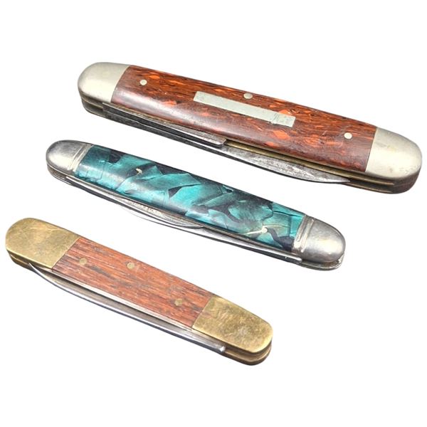 3 vintage pocket knives