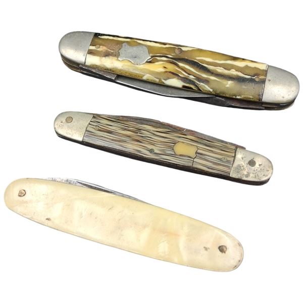 3 vintage pocket knives