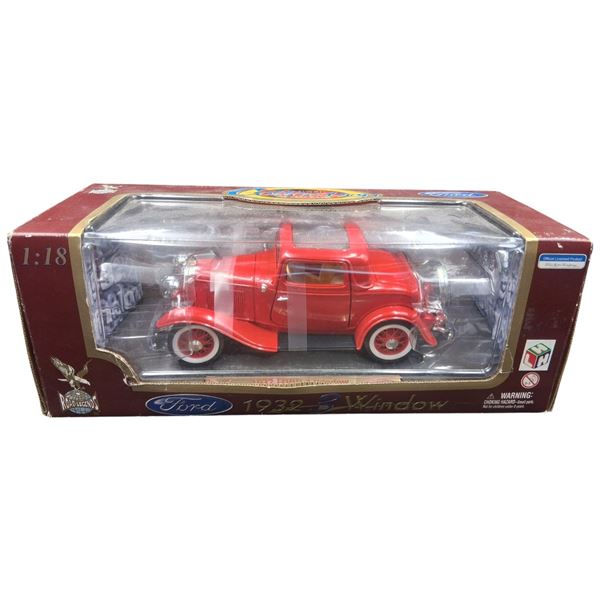 NIB 1:18 scale die cast 1932 Ford 3 window