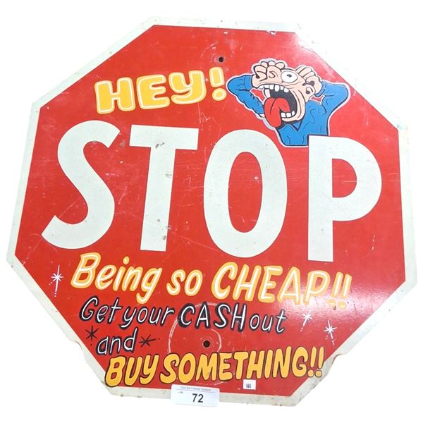 Custom hand painted Stop sign done by Kreepy Keith 24"