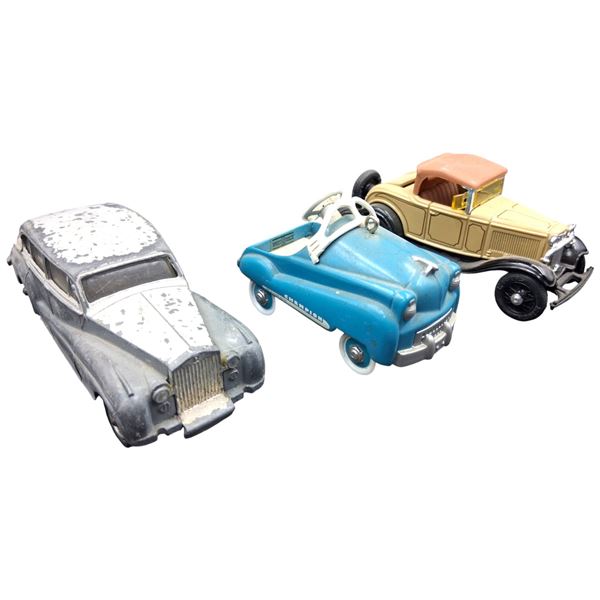 3 Vintage die cast cars inc Dinky Rolls Royce