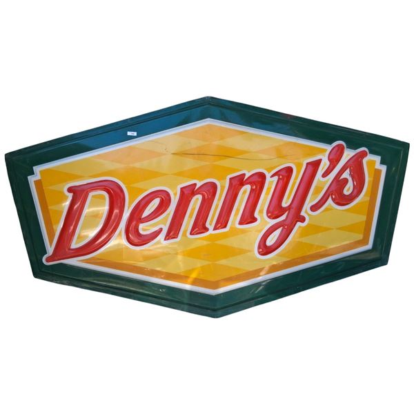 Huge Denny's restaurant sign (beware of shipping costs) 123"x65"