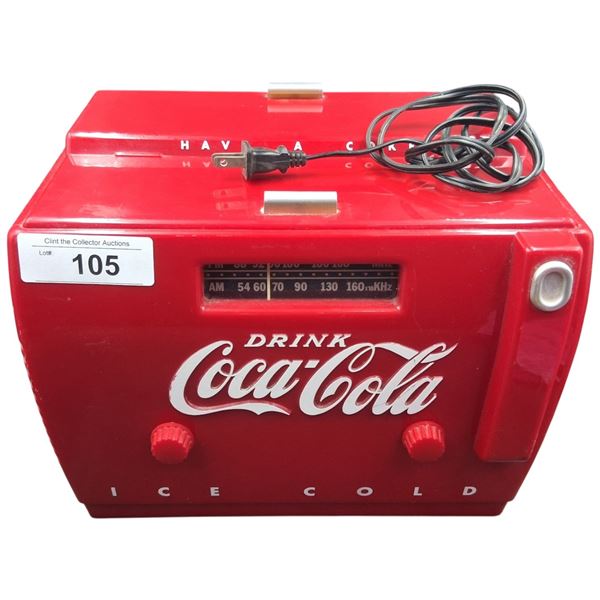 Vintage Coca-Cola radio/cassette player inc 3 tapes