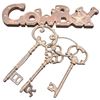 Image 1 : Skeleton keys on ring plus Cowboy sign