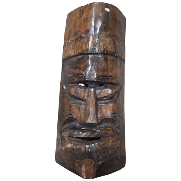 Large wooden mask 26" tall