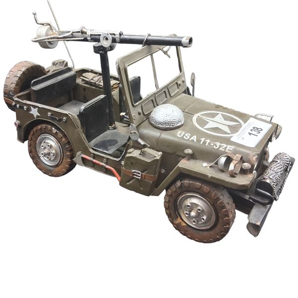 Nice metal US Army Jeep 12" long