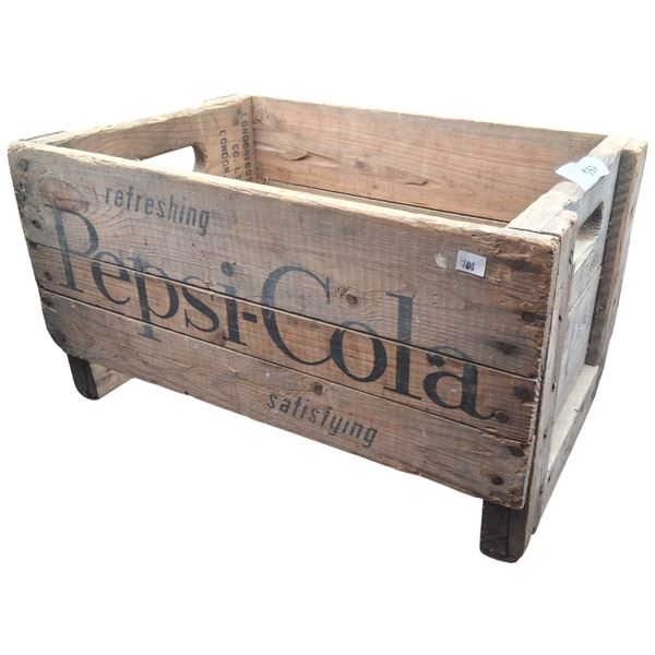 Vintage wooden Pepsi crate