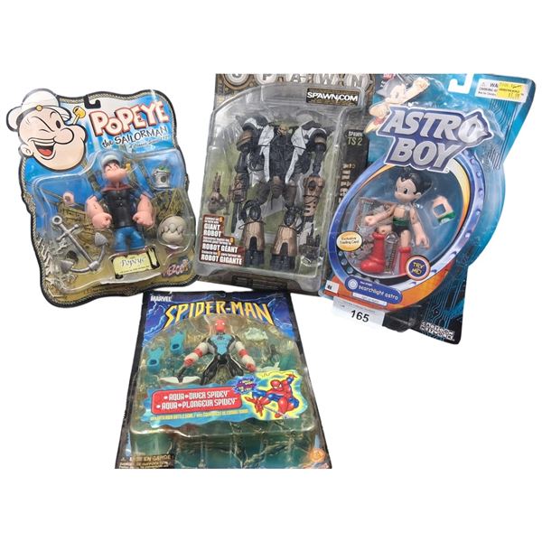 4 NIB action figures