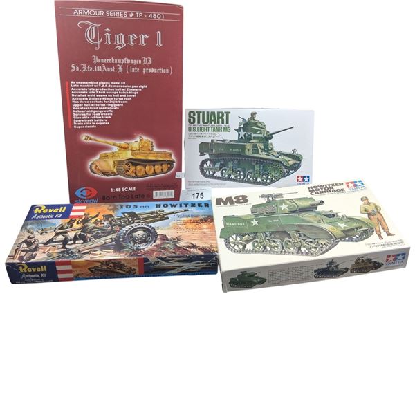 4 vintage model kits
