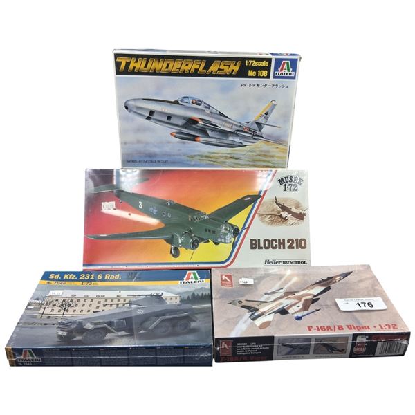 4 vintage model kits