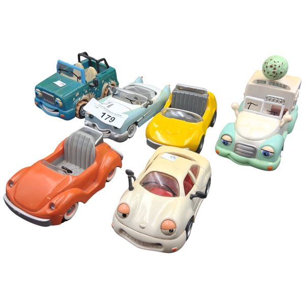 6 collectable Chevron Cars 6" ea