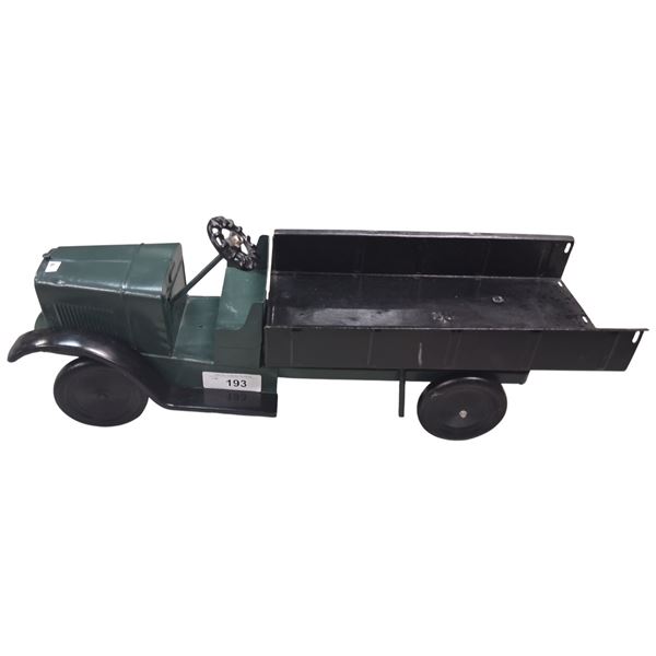 Large antique pressed steel truck 26" long