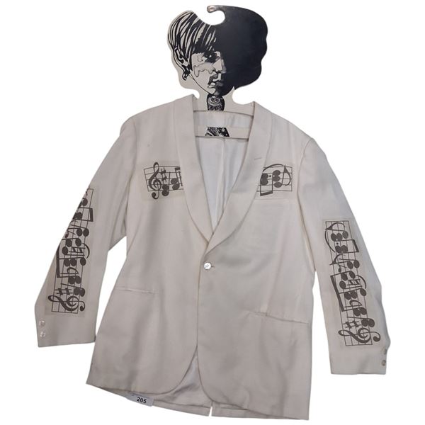 Original 60s Beatles decorative jacket with rare original hanger, looks to be about a men's large