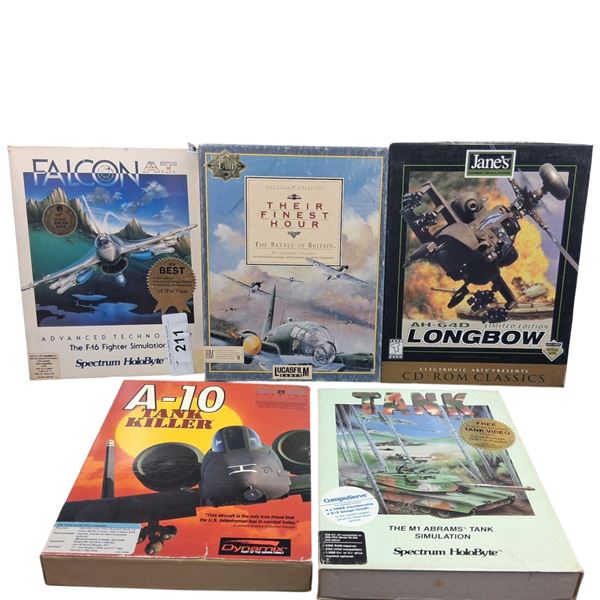5 complete games including virtual reality fighter simulation