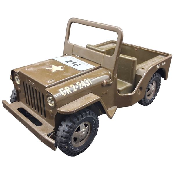 Vintage Tonka army jeep 10"