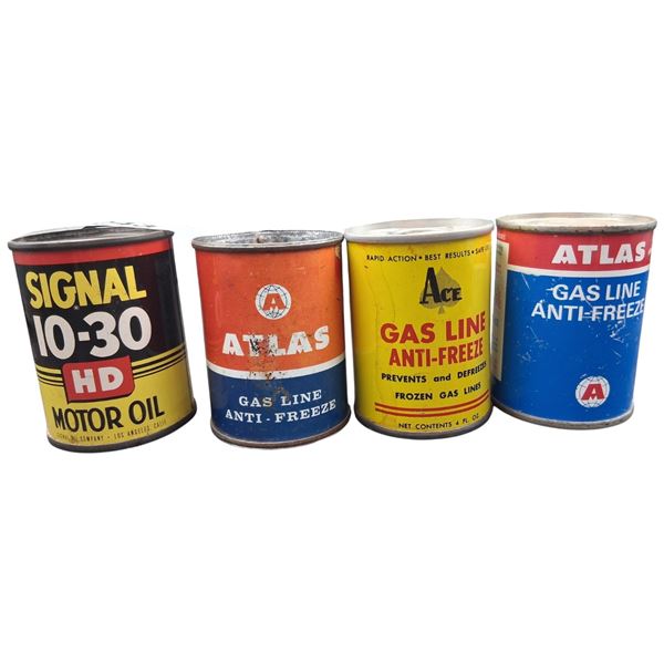 4 mini bank tins