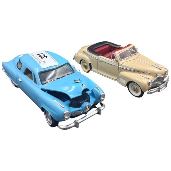 Vintage die cast Johnny Lightning Studebaker & 41 Chevrolet 1:24 scale