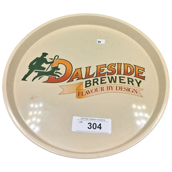 Vintage Daleside Brewing metal beer tray 12"