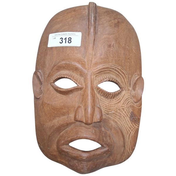 Vintage wooden mask 13"