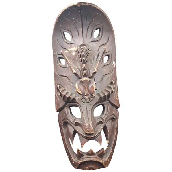 Vintage wooden mask 20"