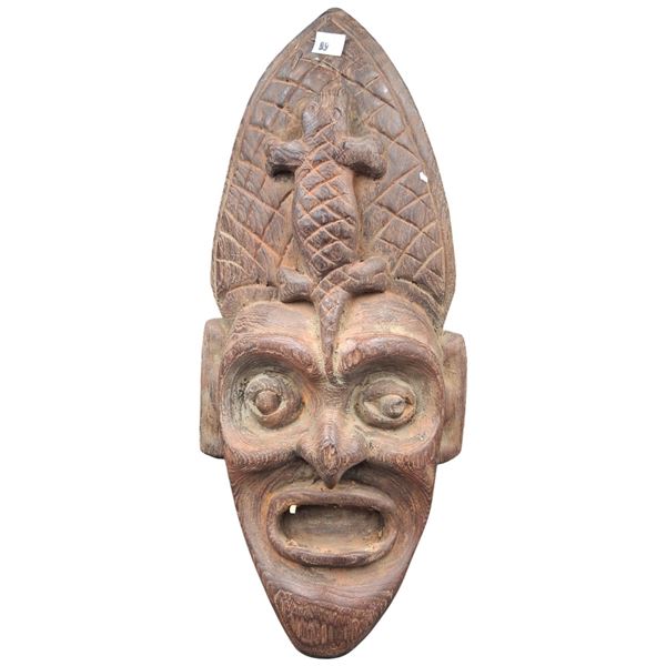 Vintage wooden mask 13"