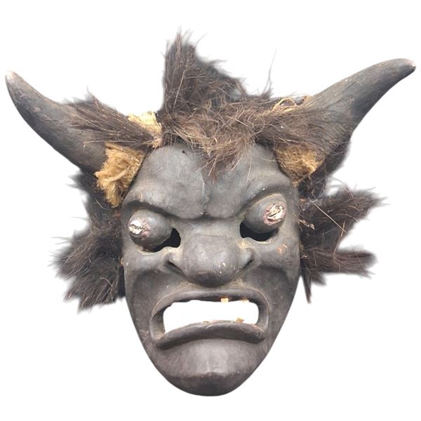 Vintage wooden mask 10"