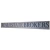 Image 1 : Large vintage Real Estate Brokers wooden sign 96"x11"