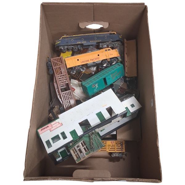 Collection of vintage train pieces