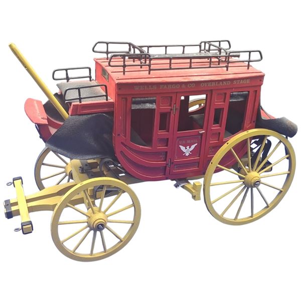 Beautiful wooden stagecoach model 15"