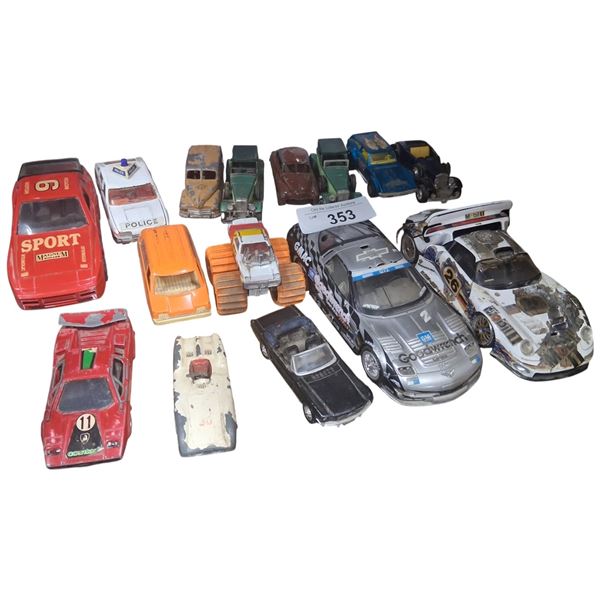 15 die cast vehicles