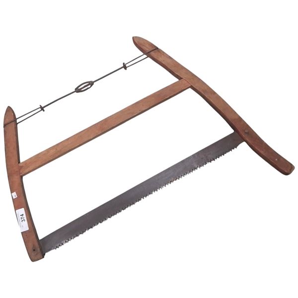 Antique wooden hand saw 30"