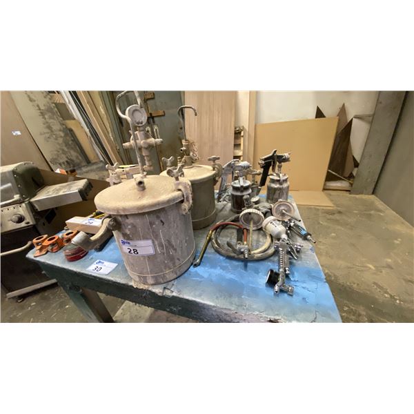 GROUP OF ASSORTED PAINT SPRAYING ITEMS/EQUIPMENT