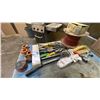 Image 2 : GROUP OF ASSORTED TOOLS, WIRE, BELT CLEANER, EXTENSION CORD & MORE