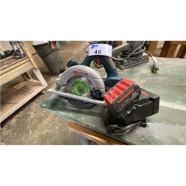 BOSCH CCS180 18V CORDLESS CIRCULAR SAW WITH 2 BATTERIES & CHARGER