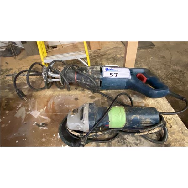 BOSCH ELECTRIC RECIPROCATING SAW & GRINDER