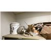 Image 11 : CONTENTS OF PAINT ROOM- ASSORTED PAINTS, PIGMENT POWDERS, GOLD/SILVER LEAF & PAINTING EQUIPMENT