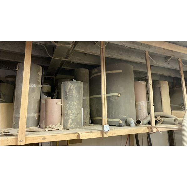 CONTENTS OF ENTIRE MEZZANINE- ASSORTED FURNITURE PARTS & WOOD VENEER STOCK