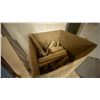 Image 5 : RED LEATHER ARM CHAIR & GROUP OF ASSORTED WOOD