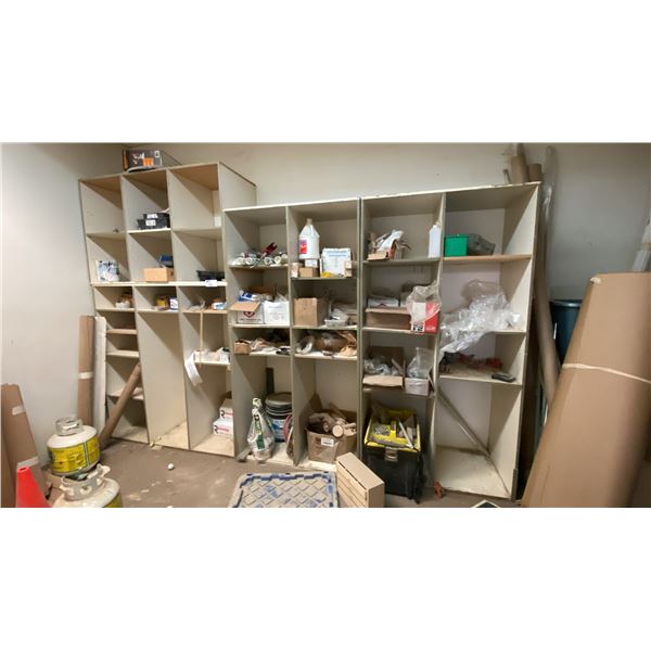 CONTENTS OF ENTIRE ROOM- HARDWARE & ASSORTED ITEMS