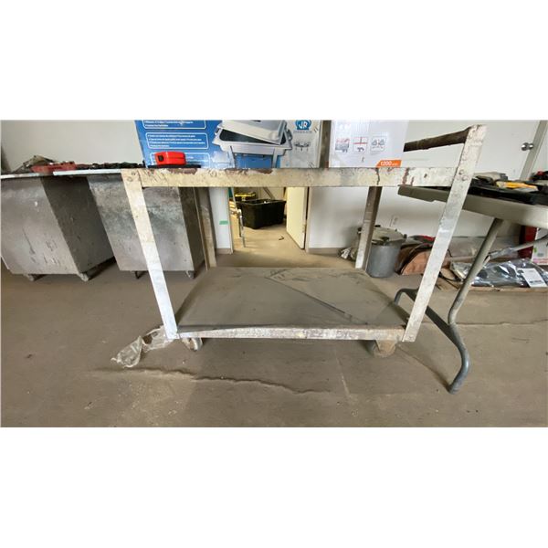 METAL 2 TIER MOBILE CART *CONTENTS NOT INCLUDED*