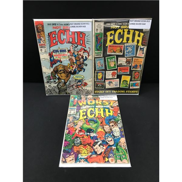 LOT OF 3 NOT BRAND ECHH COMICS - MARVEL COMICS