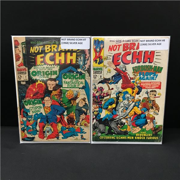 LOT OF 2 NOT BRAND ECHH COMICS #7 - #8 - MARVEL COMICS